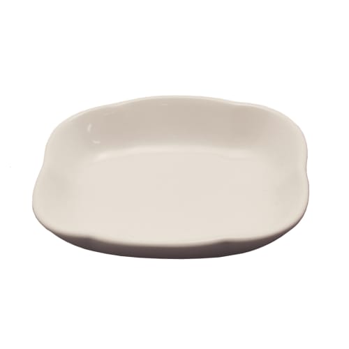 Scalloped Porcelain Soap Dish, White